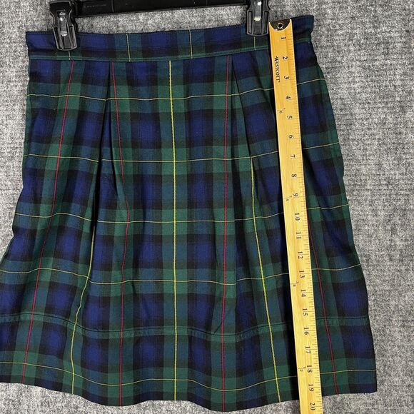 Lands End Skort 6 Womens Plaid Golf Tennis A-Line Short Pleated‎ Active Bottoms - Picture 9 of 12